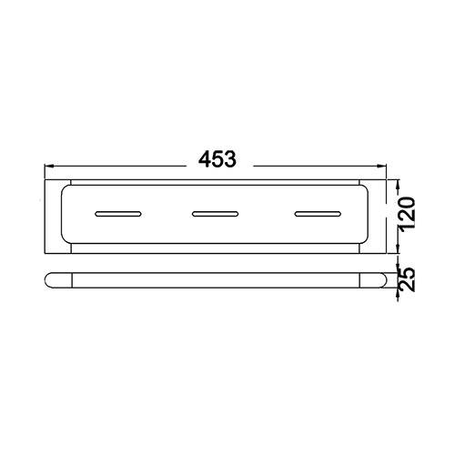 ikon kara metal shelf 3612-s