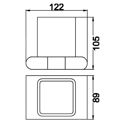 ikon kara single tumbler holder 3606-s
