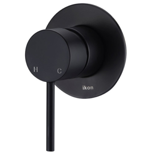 ikon hali wall mixer black hyb88-301b