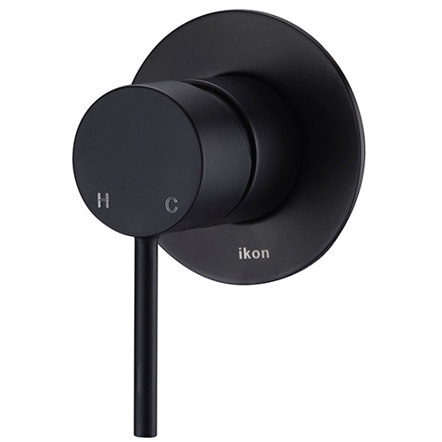 ikon hali wall mixer black hyb88-301b