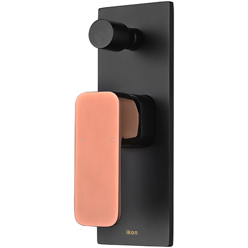 ikon seto wall mixer with diverter hyb66-501mb-r