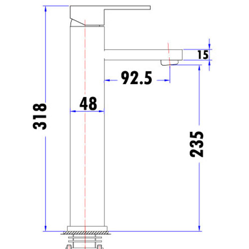 Nova High Rise Basin Mixer - Image 2