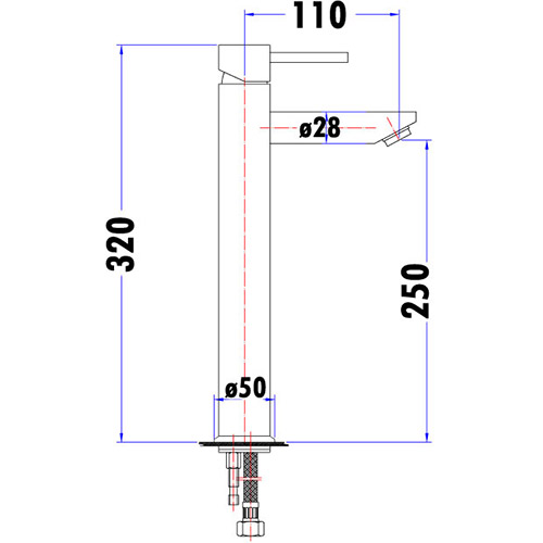 Opus High Rise Basin Mixer - Image 2