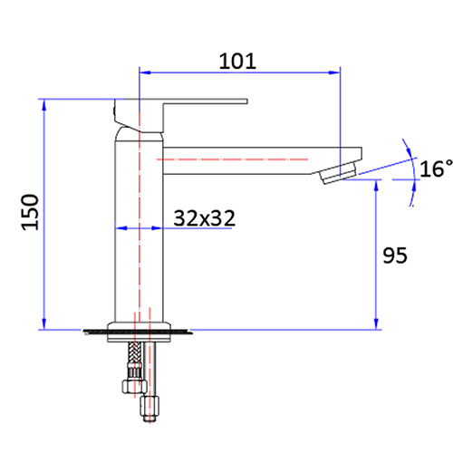 Rosa Two Basin Mixer - Image 2