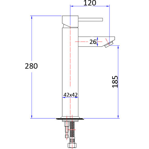 Sara High Rise Basin Mixer - Image 2