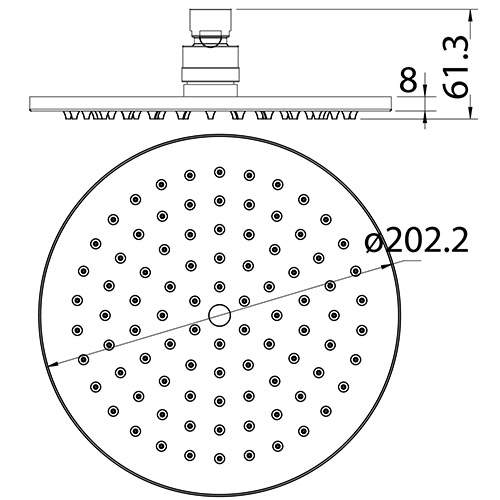Cora Three Round Shower Head - Image 4