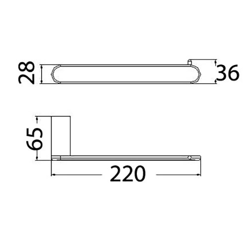 Dove Towel Bar - Image 2