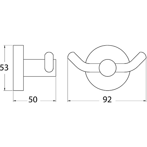 Opus Double Robe Hook - Image 3