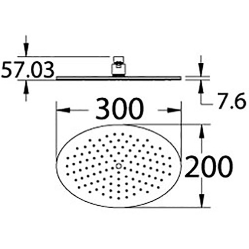 Cora Oval Shower Head - Image 2