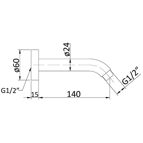 PHD Shower Arm - Image 2