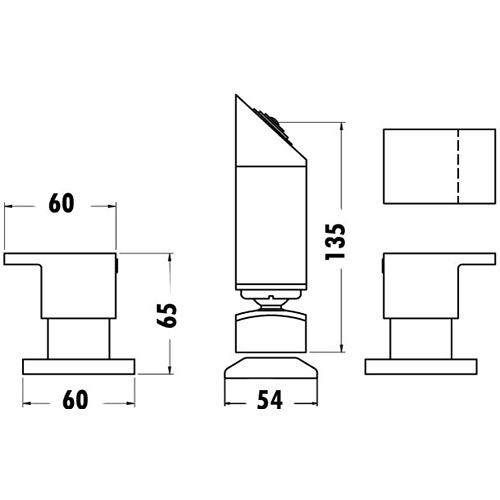 PQK Two Shower Tap Set - Image 2