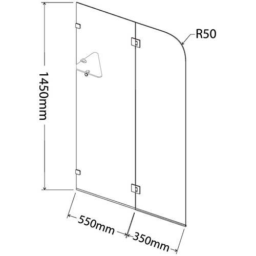 PLT Folding Bath Screen - Image 2