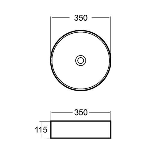 Cora Round Countertop Basin - Image 3