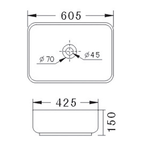Eden Curved Countertop Basin - Image 4