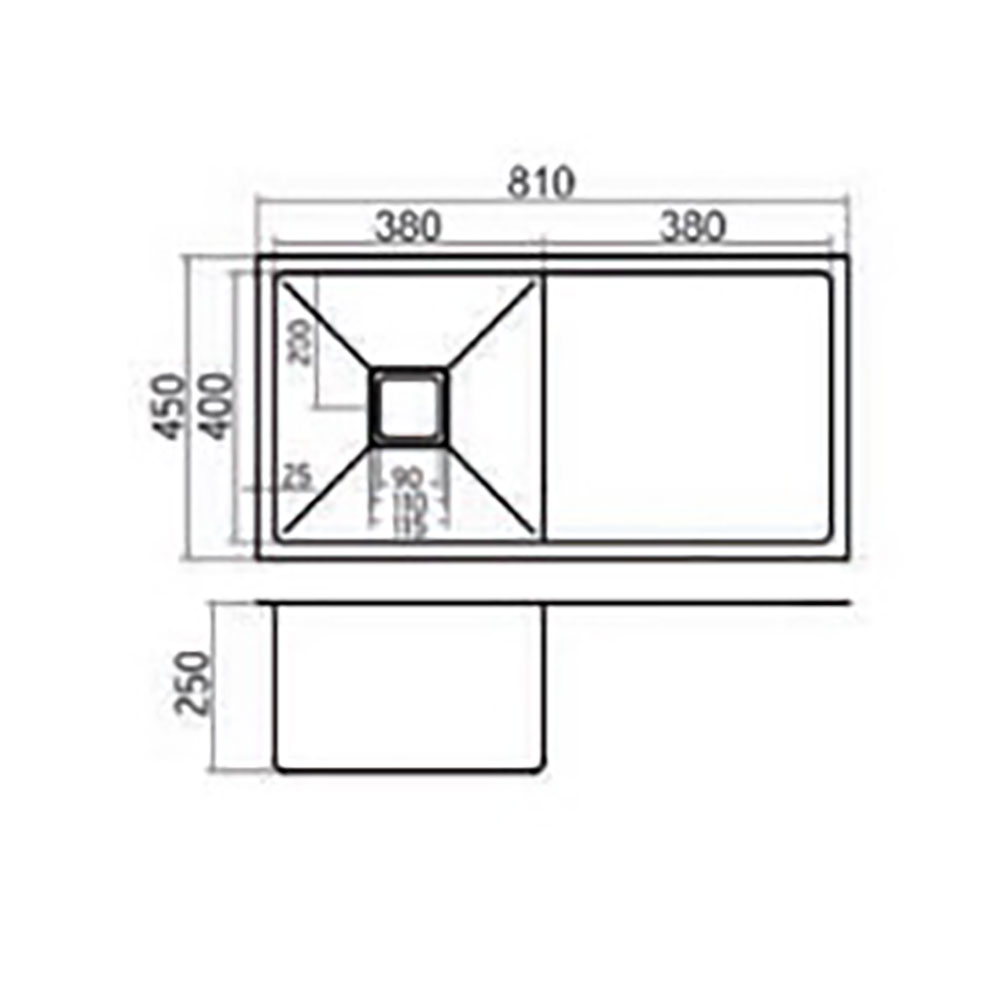 Milan Sink With Drainer - Image 4