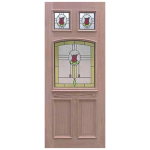 Federation Curve Top GL Solid Timber Door HM