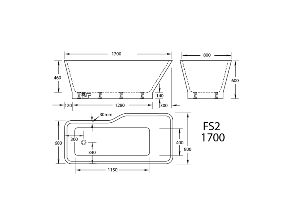 FS2 Freestanding Bath - Image 2