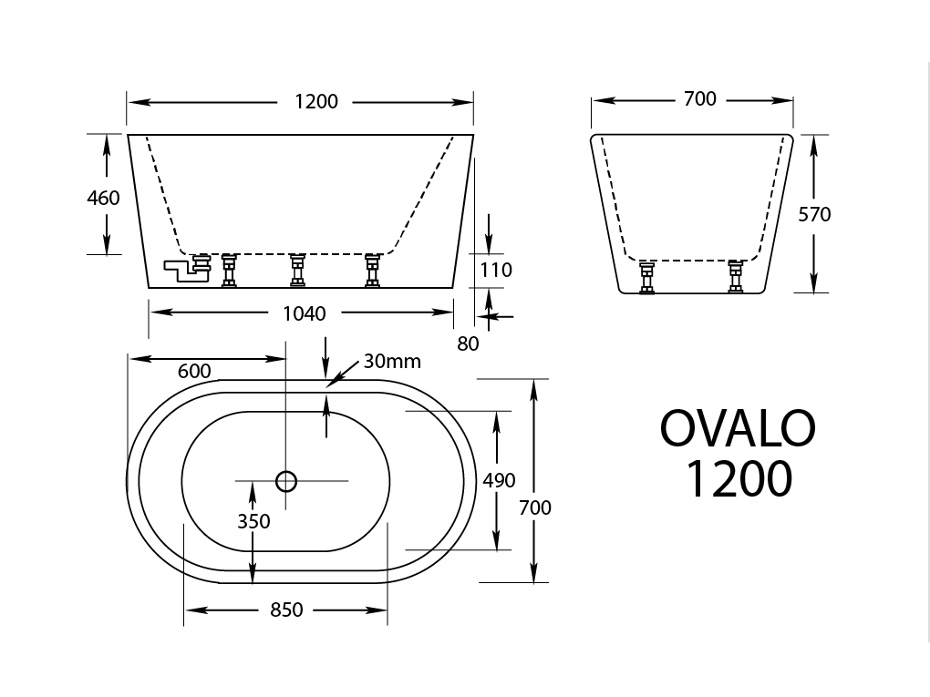 Ovalo Freestanding Bath - Image 2