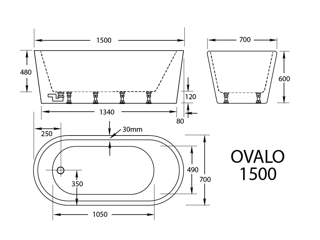 Ovalo Freestanding Bath - Image 4