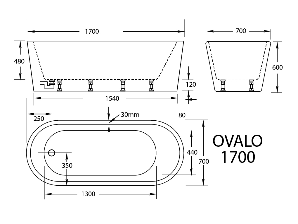Ovalo Freestanding Bath - Image 5