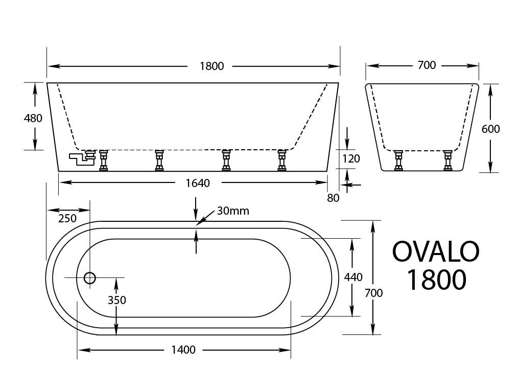Ovalo Freestanding Bath - Image 6
