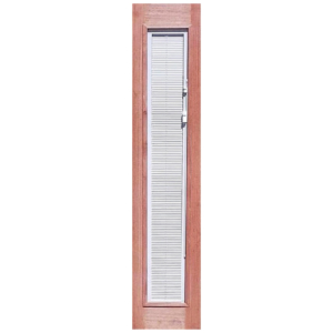 French 1L Solid Timber Sidelight with Venetian