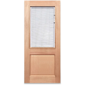 Half French 1L 1P Solid Timber Door with Venetian