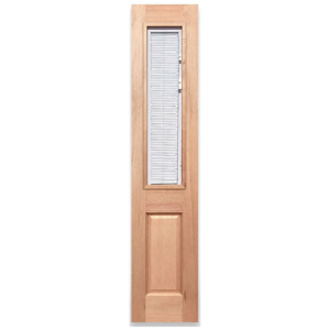 Half French 1L Solid Timber Sidelight with Venetian