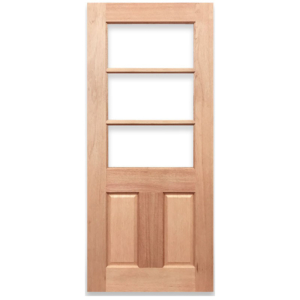 Half French 3L 2P Solid Timber Door
