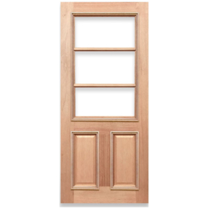 Half French 3L 2P Solid Timber Door HM