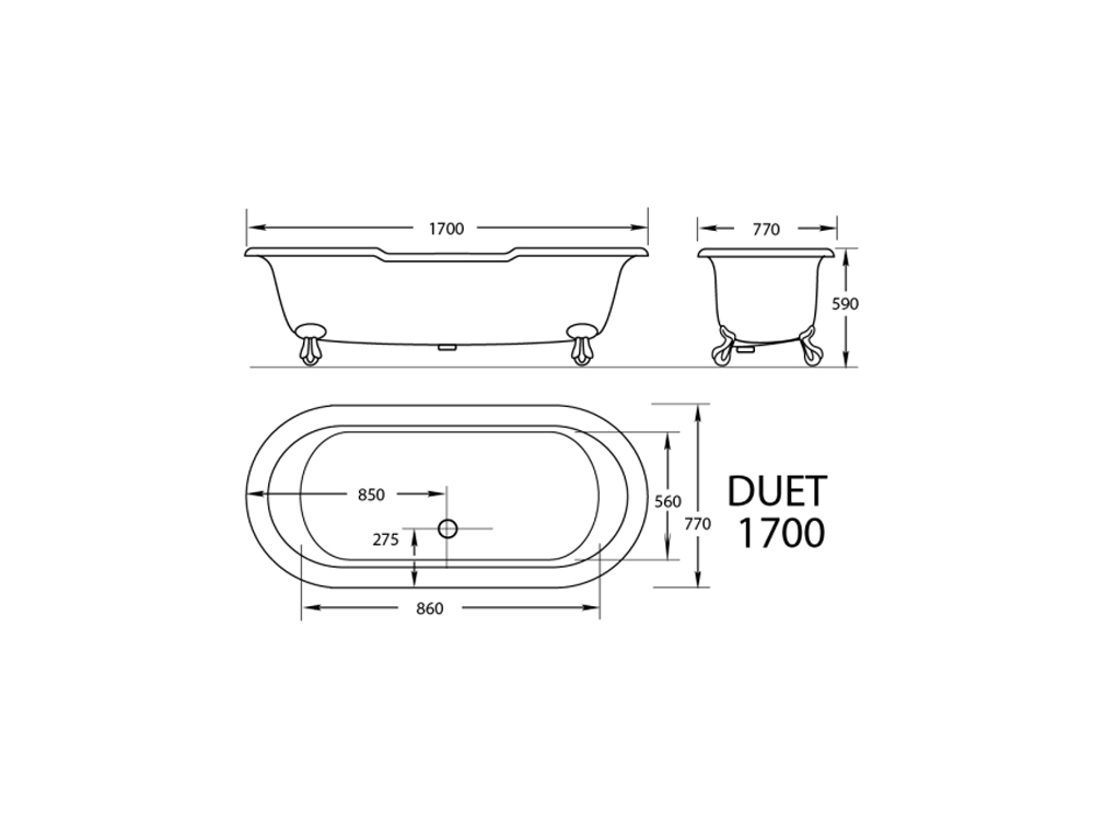 Duet Claw Foot Bath - Image 2