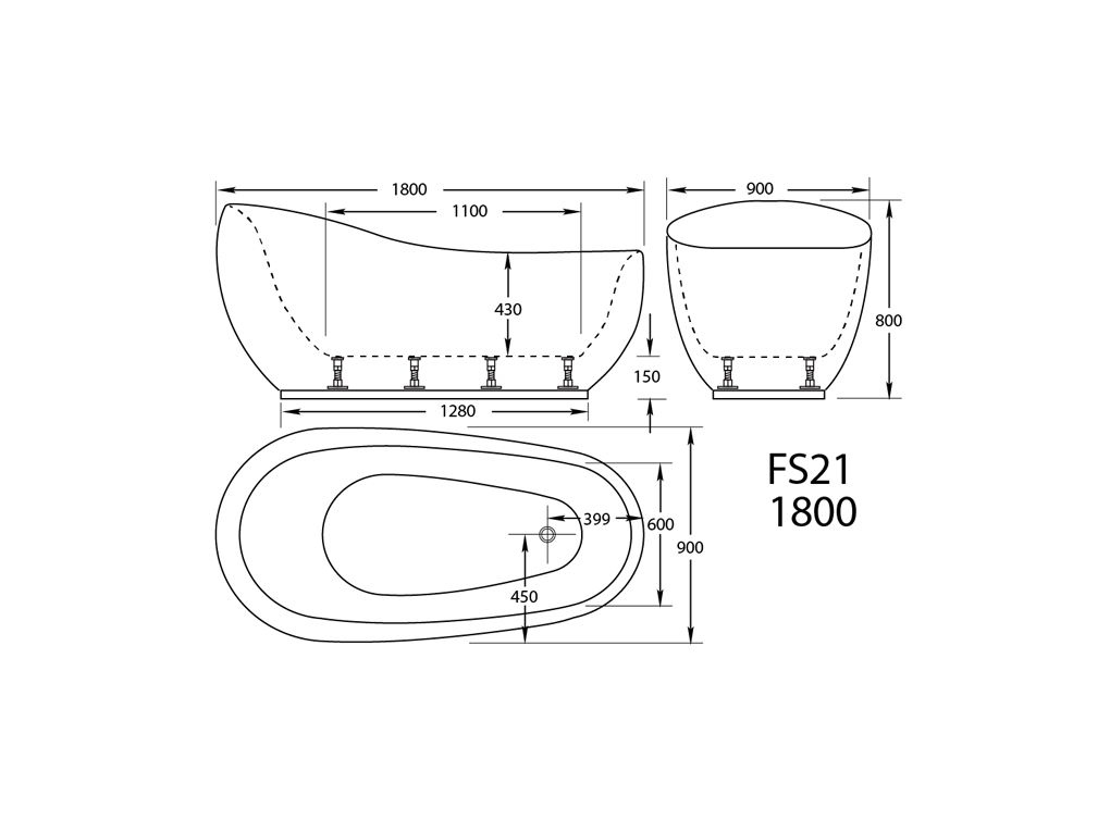 FS21 Freestanding Spa - Image 2