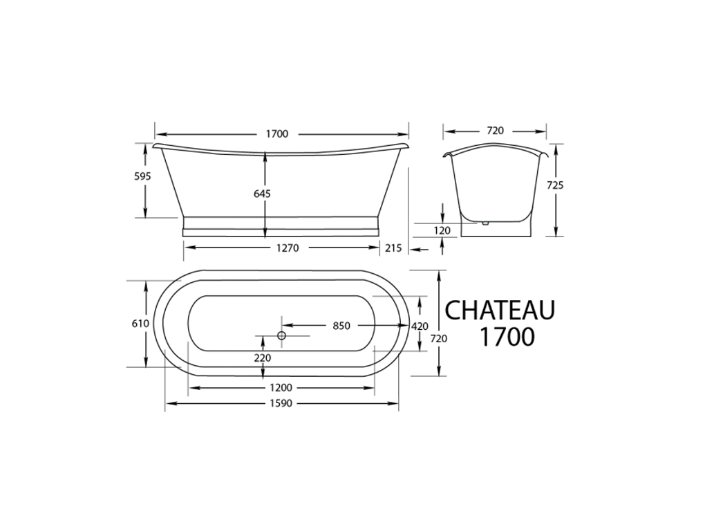 Chateau Freestanding Bath - Image 2